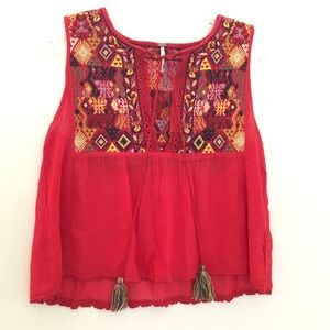 Free people embroidery top